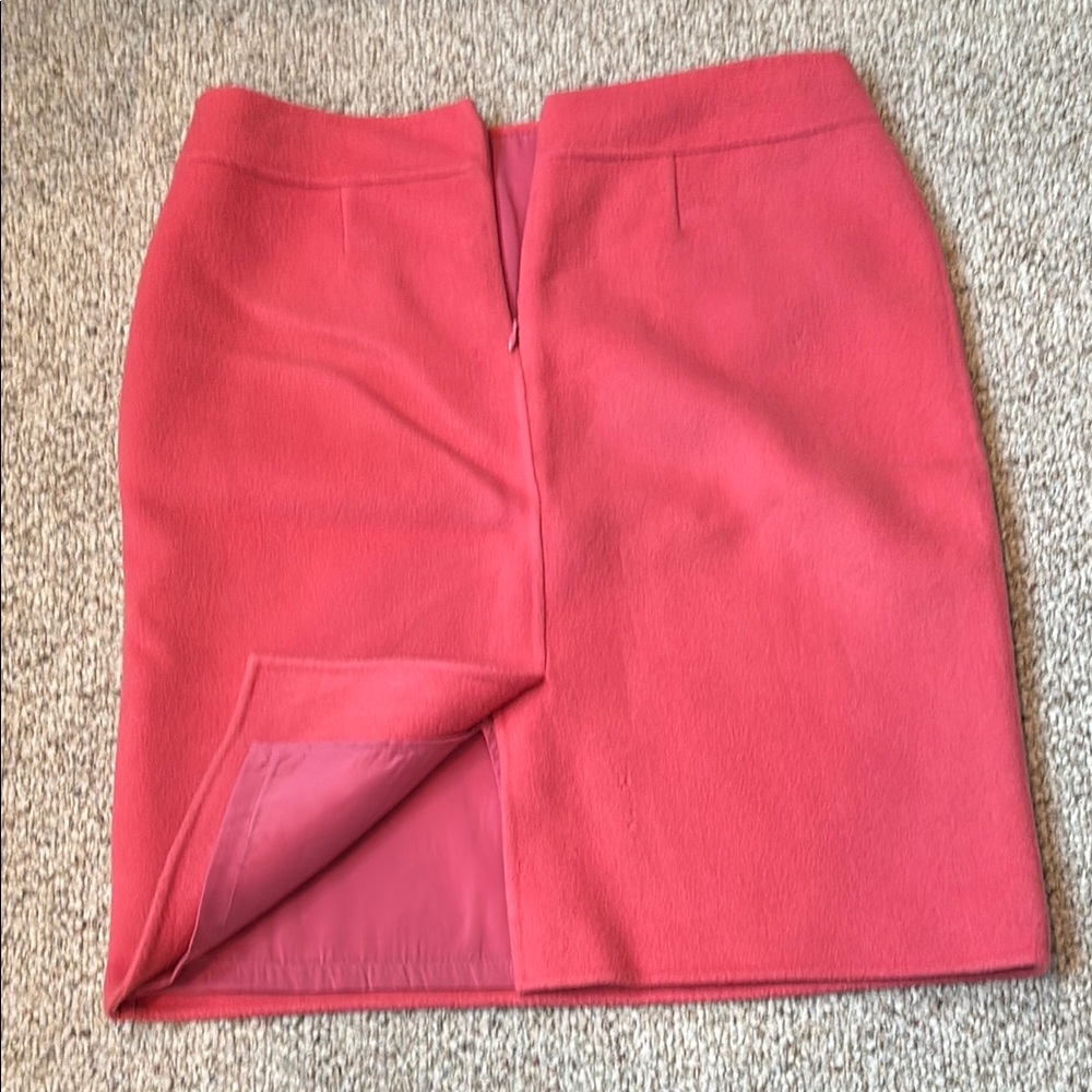 Talbots Pink Knee-Length Pencil Skirt with Slit Petite